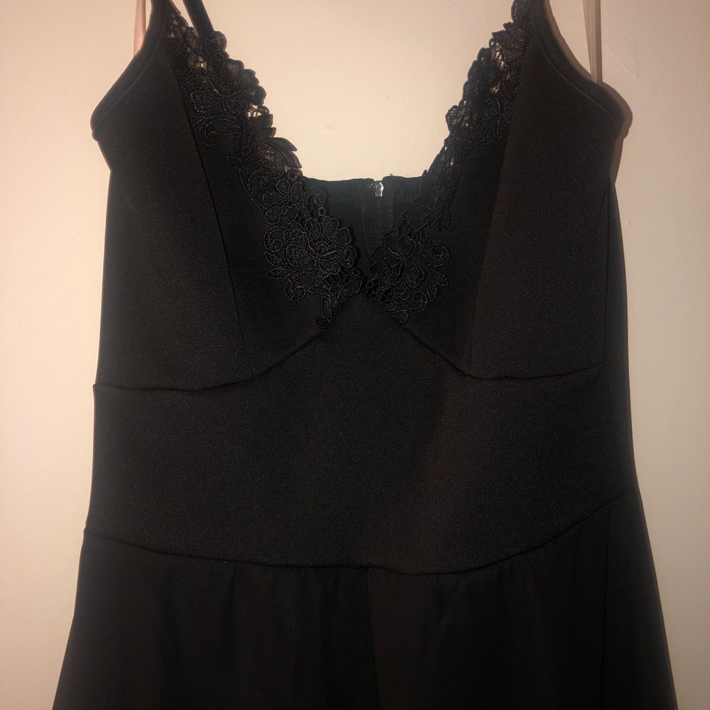 Black dress with short